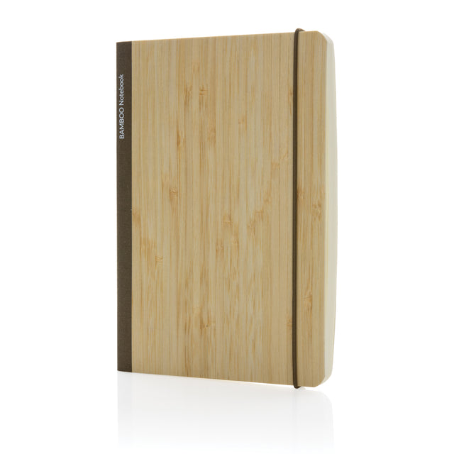 taccuini e block notes pubblicitari in fsc® bambù, carta colore marrone_marrone 121749170 VAR04