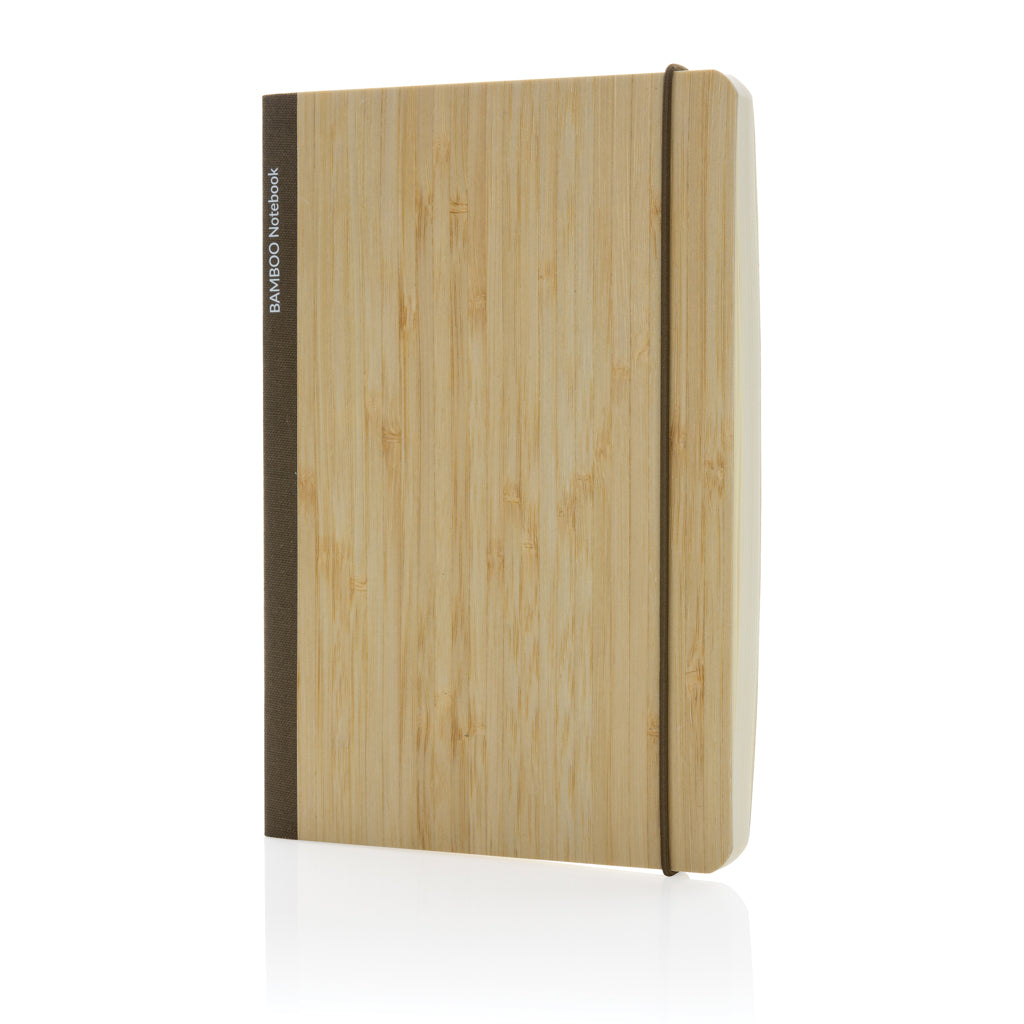 taccuini e block notes pubblicitari in fsc® bambù, carta colore marrone_marrone 121749170 VAR04