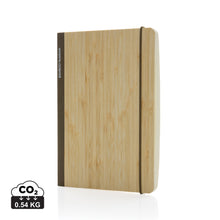 Carica l&#39;immagine nel visualizzatore di Gallery, taccuini e block notes pubblicitari in fsc® bambù, carta colore marrone_marrone 121749170 DET01
