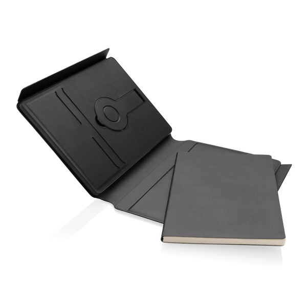 Carica l&#39;immagine nel visualizzatore di Gallery, portablocchi e cartelline personalizzati in pu riciclato colore nero_nero 121749173 DET09
