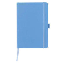 Carica l&#39;immagine nel visualizzatore di Gallery, quaderni e block notes pubblicitari in cuoio rigenerato, carta colore sky-blue_azzurro 121749177 DET06

