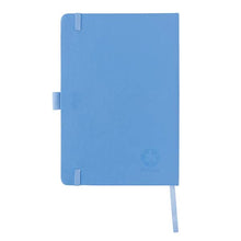 Carica l&#39;immagine nel visualizzatore di Gallery, quaderni e block notes pubblicitari in cuoio rigenerato, carta colore sky-blue_azzurro 121749177 DET07
