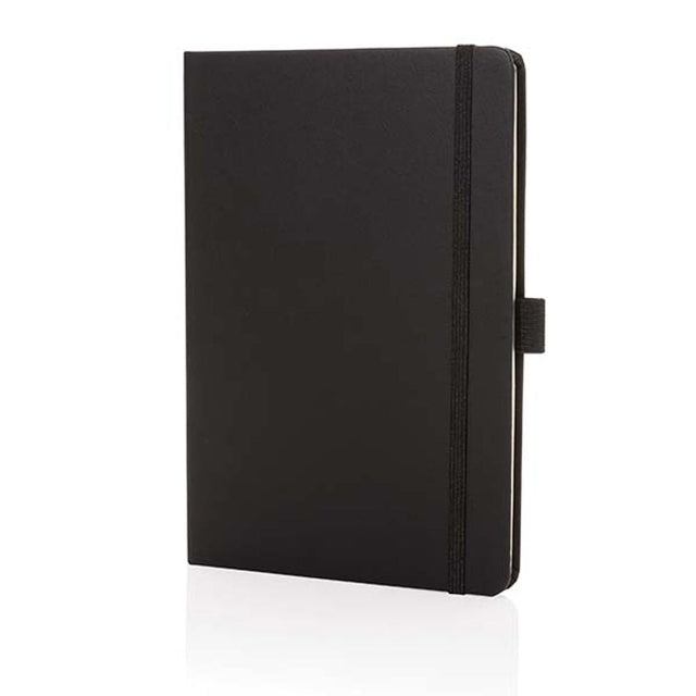 quaderni e block notes personalizzati in cuoio rigenerato, carta colore nero_nero 121749177 VAR01