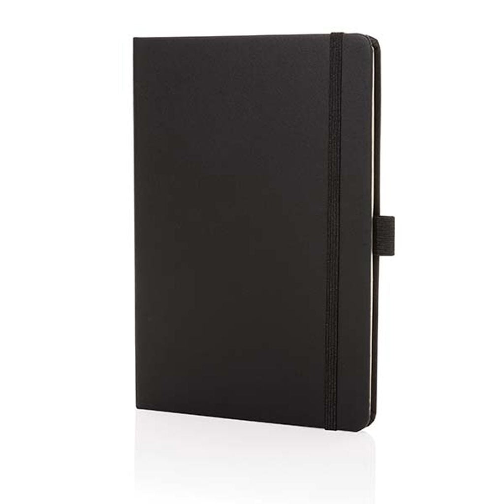 quaderni e block notes personalizzati in cuoio rigenerato, carta colore nero_nero 121749177 VAR01