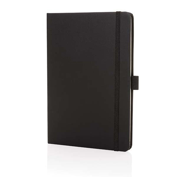 quaderni e block notes personalizzati in cuoio rigenerato, carta colore nero_nero 121749177 VAR01