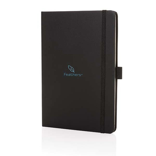 Carica l&#39;immagine nel visualizzatore di Gallery, quaderni e block notes personalizzati in cuoio rigenerato, carta colore nero_nero 121749177 DET09
