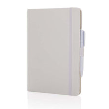Carica l&#39;immagine nel visualizzatore di Gallery, taccuini e block notes da personalizzare in cuoio rigenerato, carta colore bianco_bianco 121749177 DET03
