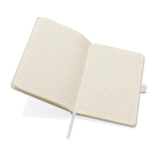 Carica l&#39;immagine nel visualizzatore di Gallery, taccuini e block notes da personalizzare in cuoio rigenerato, carta colore bianco_bianco 121749177 DET05

