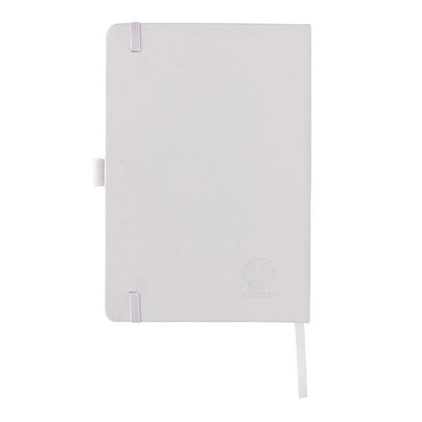 Carica l&#39;immagine nel visualizzatore di Gallery, taccuini e block notes da personalizzare in cuoio rigenerato, carta colore bianco_bianco 121749177 DET09
