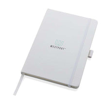 Carica l&#39;immagine nel visualizzatore di Gallery, taccuini e block notes da personalizzare in cuoio rigenerato, carta colore bianco_bianco 121749177 DET08
