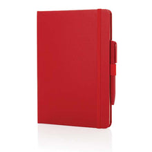 Carica l&#39;immagine nel visualizzatore di Gallery, taccuini e block notes personalizzabili in cuoio rigenerato, carta colore rosso-ciliegia_rosso 121749177 DET03
