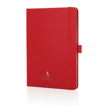 Carica l&#39;immagine nel visualizzatore di Gallery, taccuini e block notes personalizzabili in cuoio rigenerato, carta colore rosso-ciliegia_rosso 121749177 DET08
