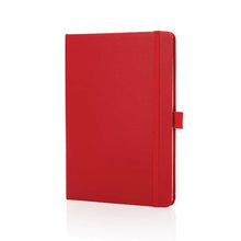 Carica l&#39;immagine nel visualizzatore di Gallery, taccuini e block notes personalizzabili in cuoio rigenerato, carta colore rosso-ciliegia_rosso 121749177 DET01
