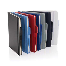 Carica l&#39;immagine nel visualizzatore di Gallery, taccuini e block notes personalizzati in cuoio rigenerato, carta colore blu-royal_royal 121749177 DET09
