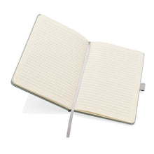 Carica l&#39;immagine nel visualizzatore di Gallery, taccuini e block notes promozionali in cuoio rigenerato, carta colore iceberg-green_verde 121749177 DET05
