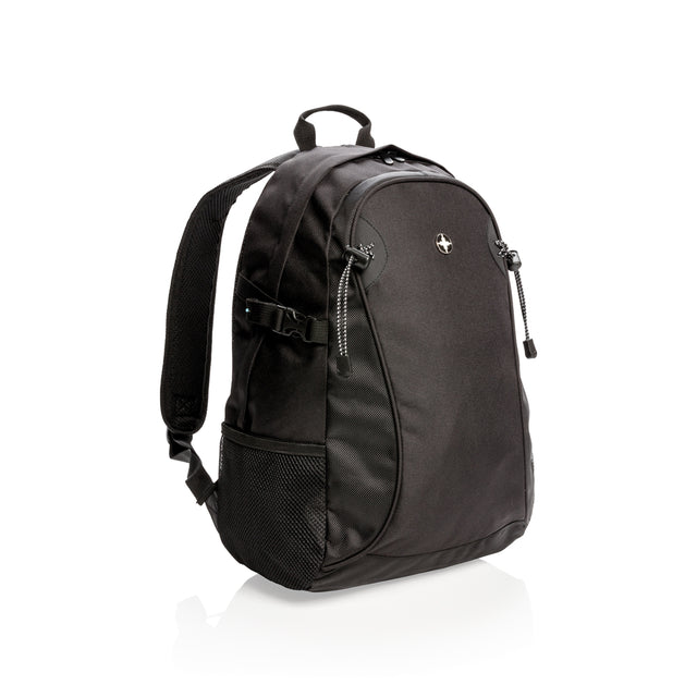 zaini sportivi personalizzati in poliestere, poliestere colore nero_nero 121749265 VAR01