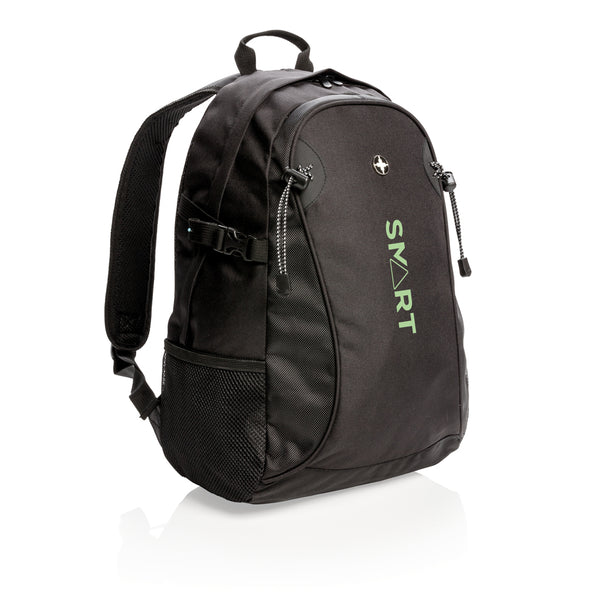 Carica l&#39;immagine nel visualizzatore di Gallery, zaini sportivi personalizzati in poliestere, poliestere colore nero_nero 121749265 DET08
