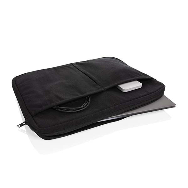 Carica l&#39;immagine nel visualizzatore di Gallery, custodie per PC e tablet personalizzate in cotone riciclato colore nero_nero 121750531 DET07
