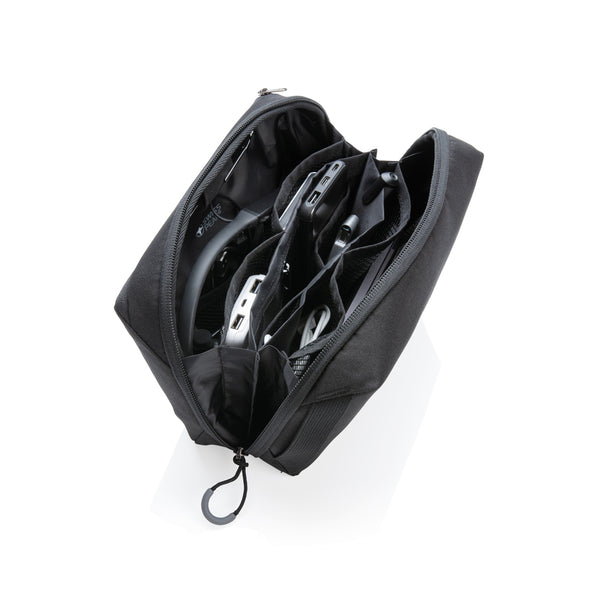 Carica l&#39;immagine nel visualizzatore di Gallery, pochette e beauty case personalizzate in rpet, rpet colore nero_nero 121753756 DET09
