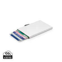 Carica l&#39;immagine nel visualizzatore di Gallery, porta carte di credito e portafogli stampati con logo in alluminio colore argento_argento 121753766 DET01
