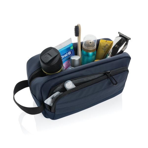 Carica l&#39;immagine nel visualizzatore di Gallery, pochette e beauty case personalizzate in rpet, rpet colore blu-navy_blu 121753803 DET08

