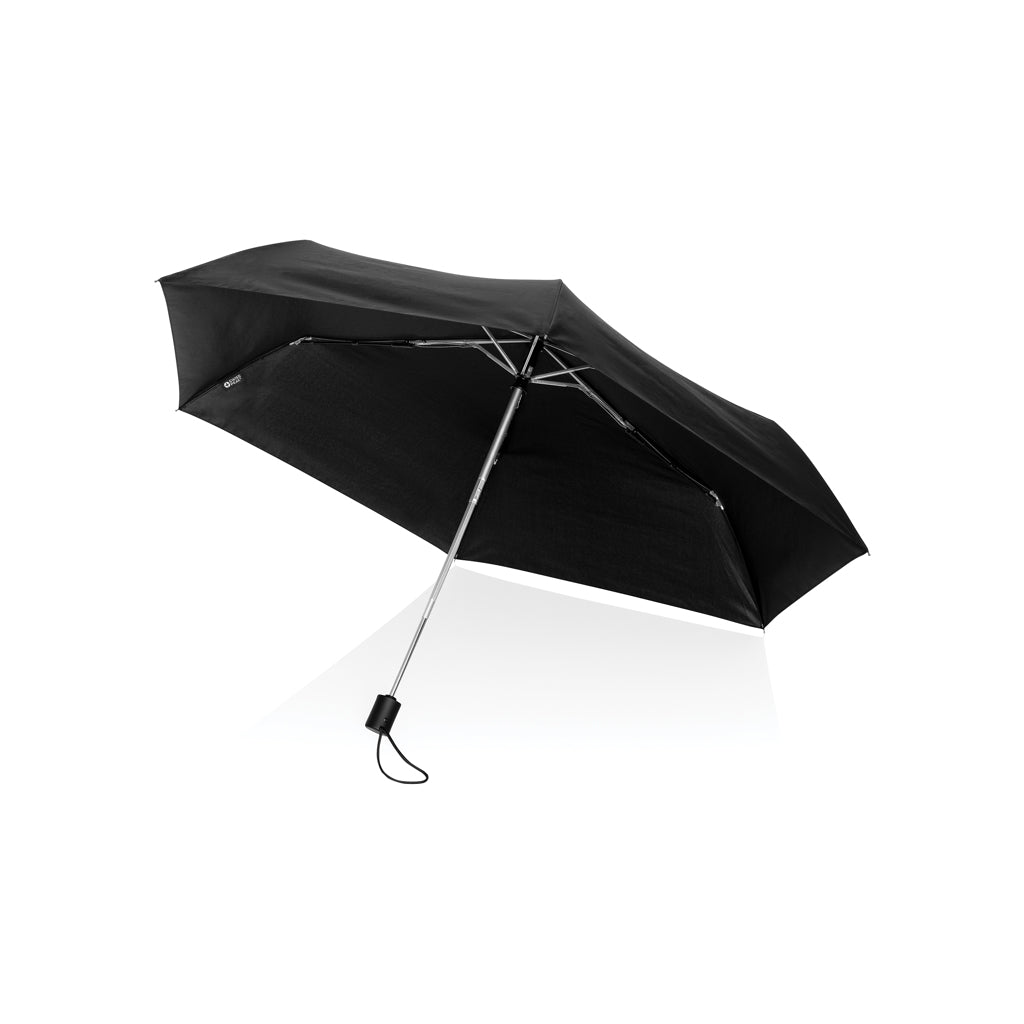 ombrelli mini personalizzati in rpet, alluminio colore nero_nero 121756749 VAR01