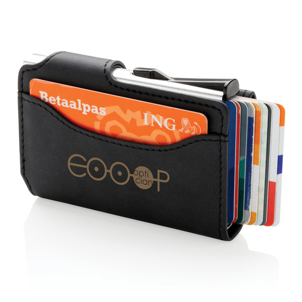 Carica l&#39;immagine nel visualizzatore di Gallery, portafogli e porta carte di credito personalizzati in alluminio, pu colore nero_nero 121756751 DET09
