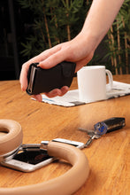 Carica l&#39;immagine nel visualizzatore di Gallery, portafogli e porta carte di credito personalizzati in alluminio, pu colore nero_nero 121756751 DET09
