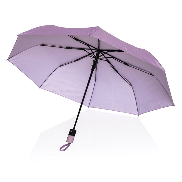 Carica l&#39;immagine nel visualizzatore di Gallery, ombrelli pieghevoli stampati con logo in rpet colore lavanda_viola 121756760 DET09
