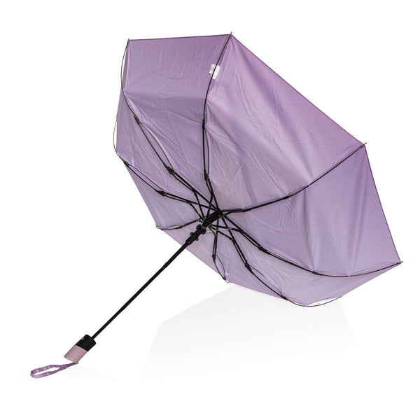 Carica l&#39;immagine nel visualizzatore di Gallery, ombrelli pieghevoli stampati con logo in rpet colore lavanda_viola 121756760 DET09
