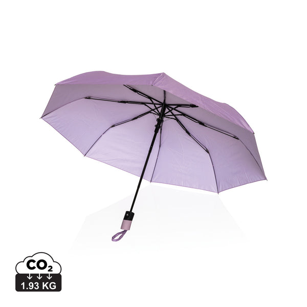 Carica l&#39;immagine nel visualizzatore di Gallery, ombrelli pieghevoli stampati con logo in rpet colore lavanda_viola 121756760 DET09
