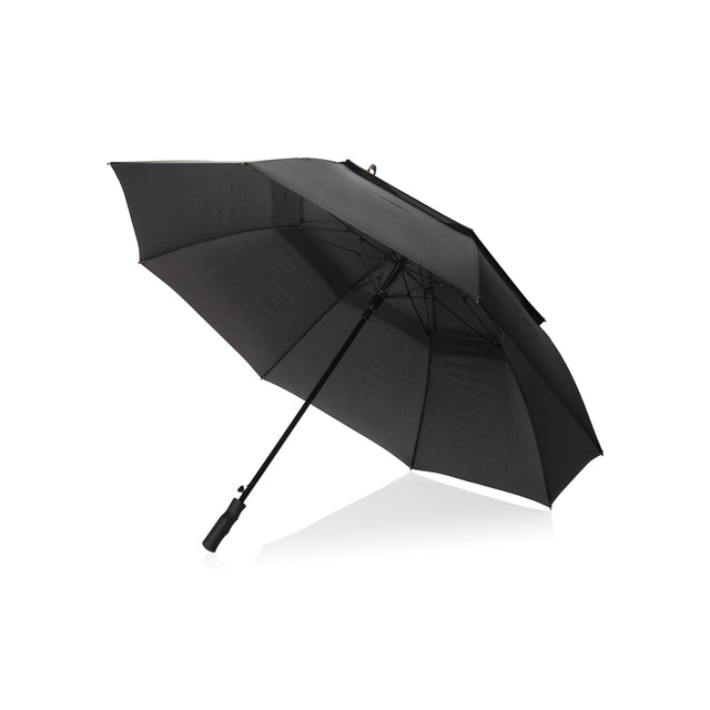 ombrelli maxi e golf personalizzati in rpet, acciaio colore nero_nero 121756761 VAR01