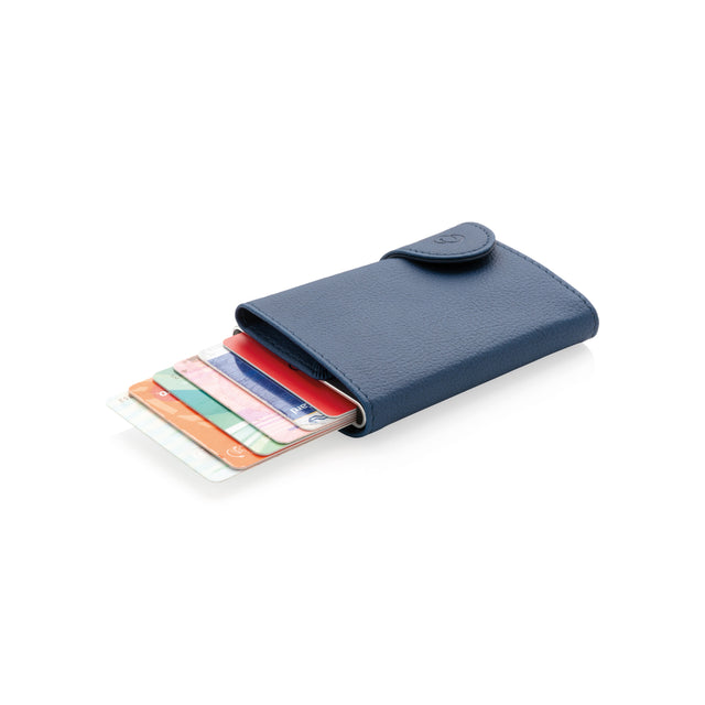 portafogli e porta carte di credito personalizzati in pu, alluminio colore blu_blu 121756768 VAR02