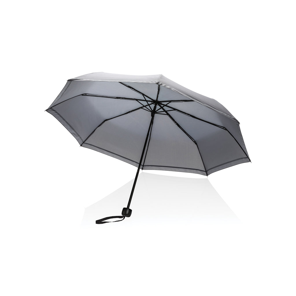 ombrelli pieghevoli da personalizzare in rpet, metallo colore grigio_grigio 121756771 VAR02