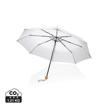 Carica l&#39;immagine nel visualizzatore di Gallery, ombrelli pieghevoli da personalizzare in rpet, metallo colore bianco_bianco 121756774 DET01
