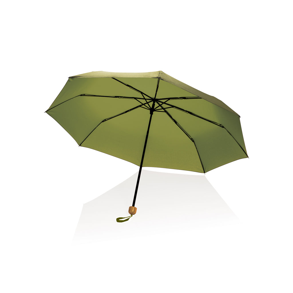 ombrelli pieghevoli promozionali in rpet, metallo colore verde_verde 121756774 VAR05