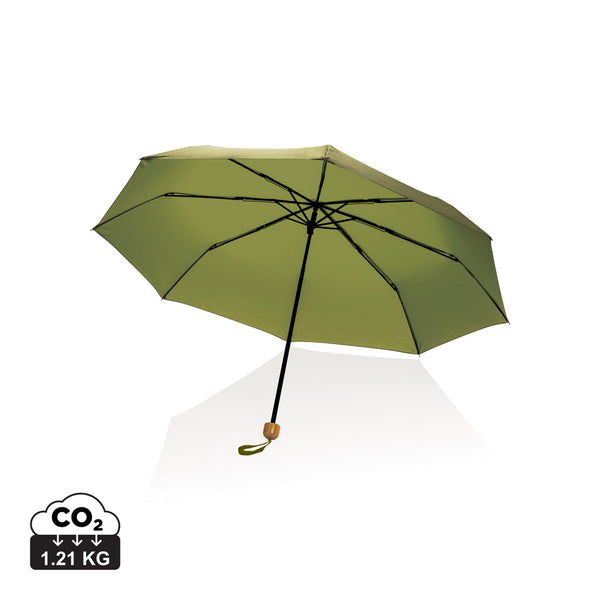 Carica l&#39;immagine nel visualizzatore di Gallery, ombrelli pieghevoli promozionali in rpet, metallo colore verde_verde 121756774 DET06
