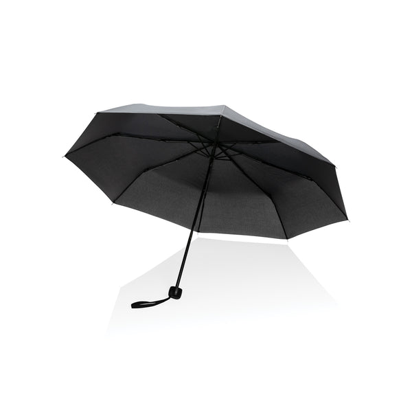 ombrelli pieghevoli personalizzati in rpet, metallo colore nero_nero 121756775 VAR01