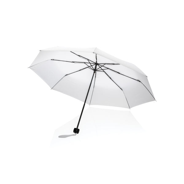 ombrelli pieghevoli da personalizzare in rpet, metallo colore bianco_bianco 121756775 VAR03