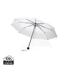 Carica l&#39;immagine nel visualizzatore di Gallery, ombrelli pieghevoli da personalizzare in rpet, metallo colore bianco_bianco 121756775 DET01
