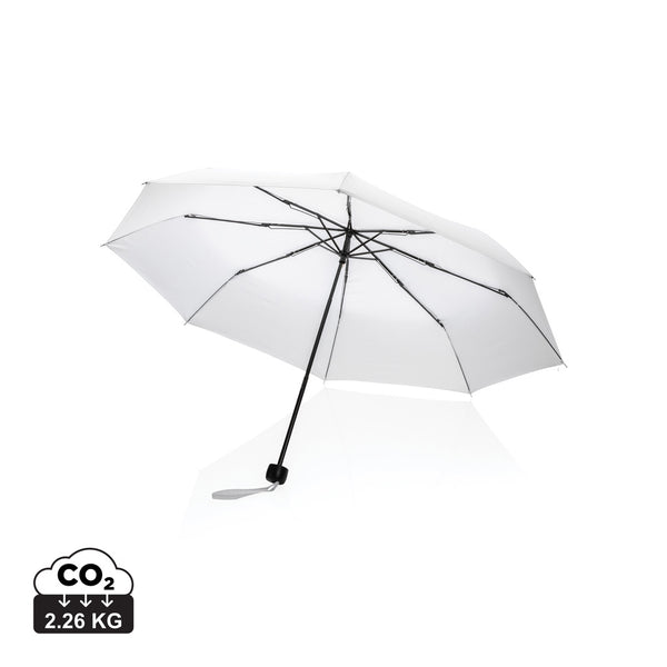Carica l&#39;immagine nel visualizzatore di Gallery, ombrelli pieghevoli da personalizzare in rpet, metallo colore bianco_bianco 121756775 DET06
