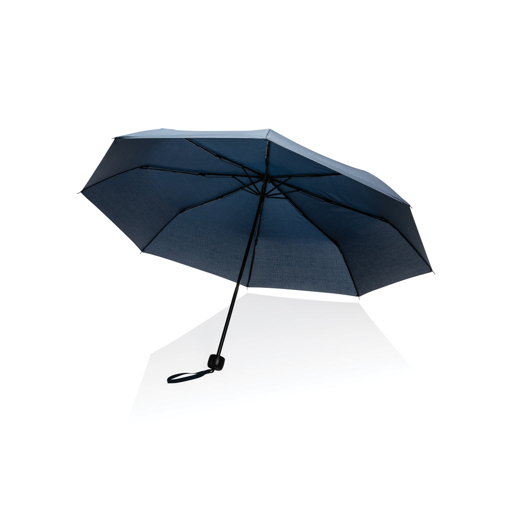 ombrelli pieghevoli personalizzati in rpet, metallo colore blu-navy_blu 121756775 VAR05