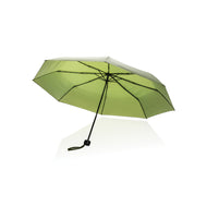 ombrelli pieghevoli promozionali in rpet, metallo colore verde_verde 121756775 VAR06