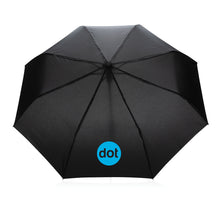Carica l&#39;immagine nel visualizzatore di Gallery, ombrelli pieghevoli personalizzati in rpet colore nero_nero 121756776 DET08

