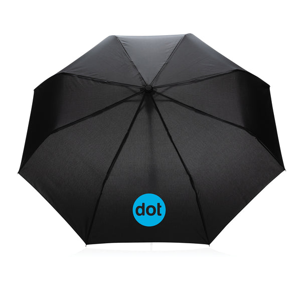 Carica l&#39;immagine nel visualizzatore di Gallery, ombrelli pieghevoli personalizzati in rpet colore nero_nero 121756776 DET08
