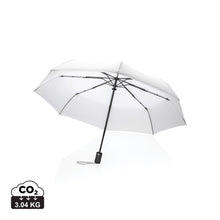Carica l&#39;immagine nel visualizzatore di Gallery, ombrelli pieghevoli da personalizzare in rpet, metallo colore bianco_bianco 121756777 DET01
