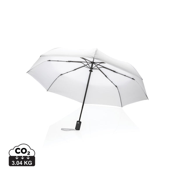 Carica l&#39;immagine nel visualizzatore di Gallery, ombrelli pieghevoli da personalizzare in rpet, metallo colore bianco_bianco 121756777 DET09
