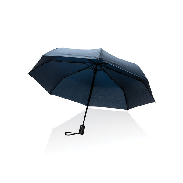 ombrelli pieghevoli personalizzati in rpet, metallo colore blu-navy_blu 121756777 VAR04