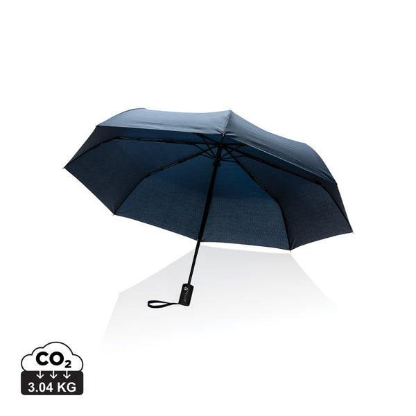 Carica l&#39;immagine nel visualizzatore di Gallery, ombrelli pieghevoli personalizzati in rpet, metallo colore blu-navy_blu 121756777 DET09
