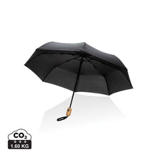Carica l&#39;immagine nel visualizzatore di Gallery, ombrelli pieghevoli personalizzati in rpet, metallo colore nero_nero 121756778 DET01
